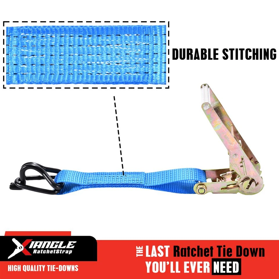 2 Inch 5000kgs Aluminum Handle Ratchet Tie-down Strap With Rubber-coated Swan Hook factory